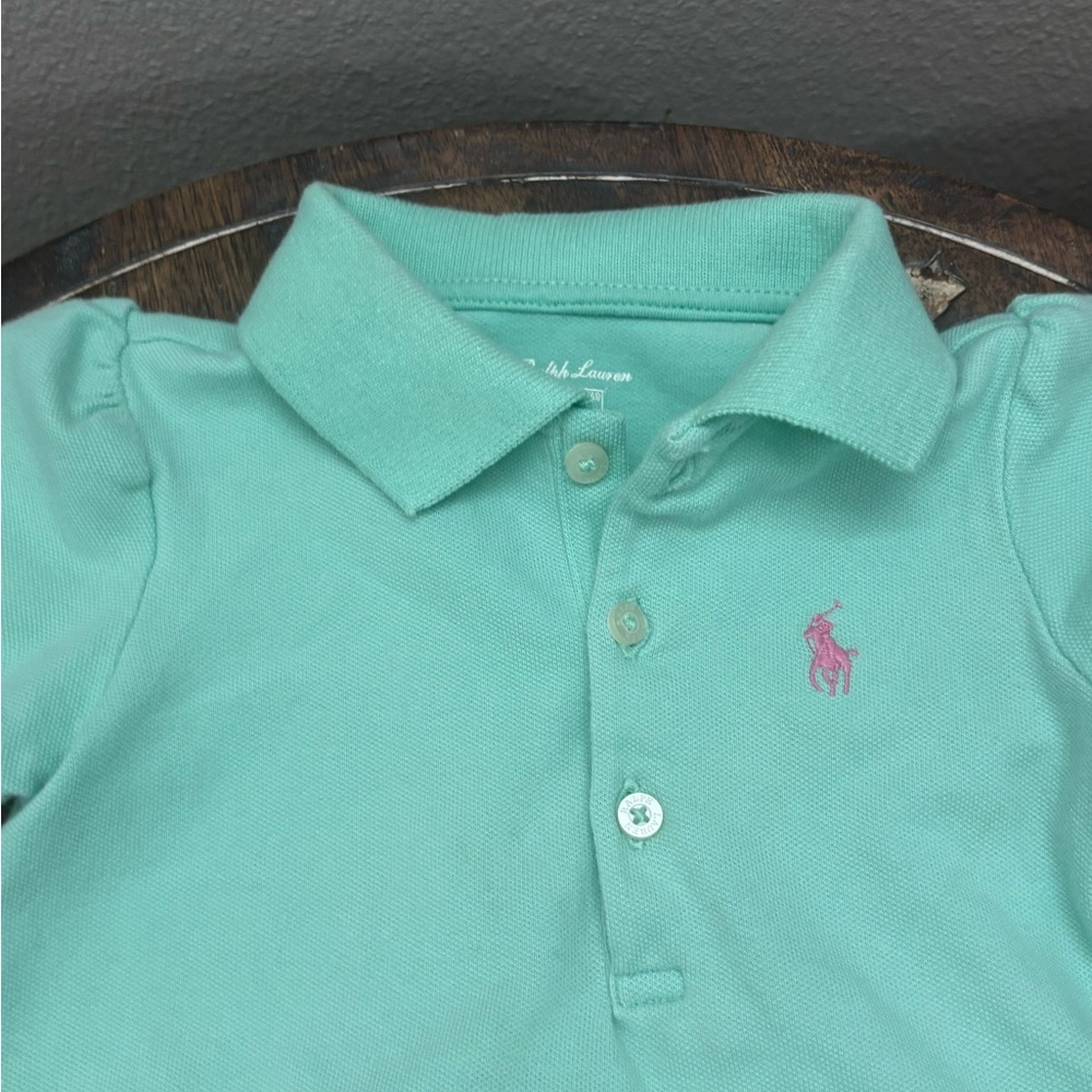 Ralph Lauren Baby Polo Dress in‎ Aqua - Picture 5 of 8